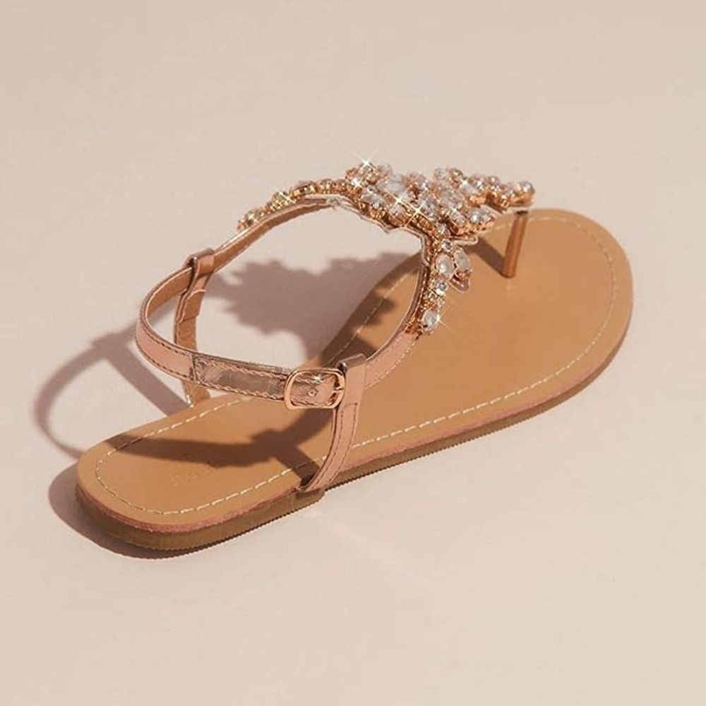 Mix and match crystal sandals